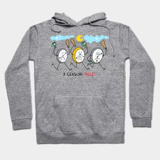 3 ceasuri rele Hoodie